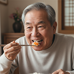 씹는데 편안함