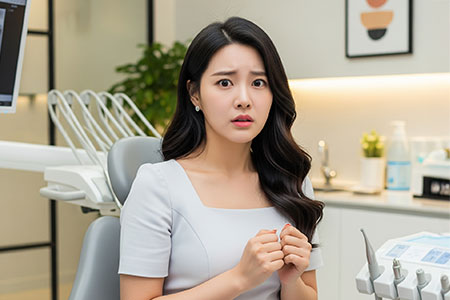 치과 공포가
심한 경우