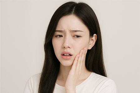 턱관절이 아파
입 벌리기 힘든 경우